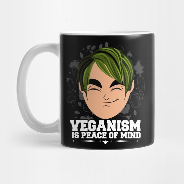 Veganism Is Peace Of Mind Vegan Gift by BarrelLive